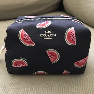 NWT Coach Small Boxy Cosmetic Case -     Watermelon Print